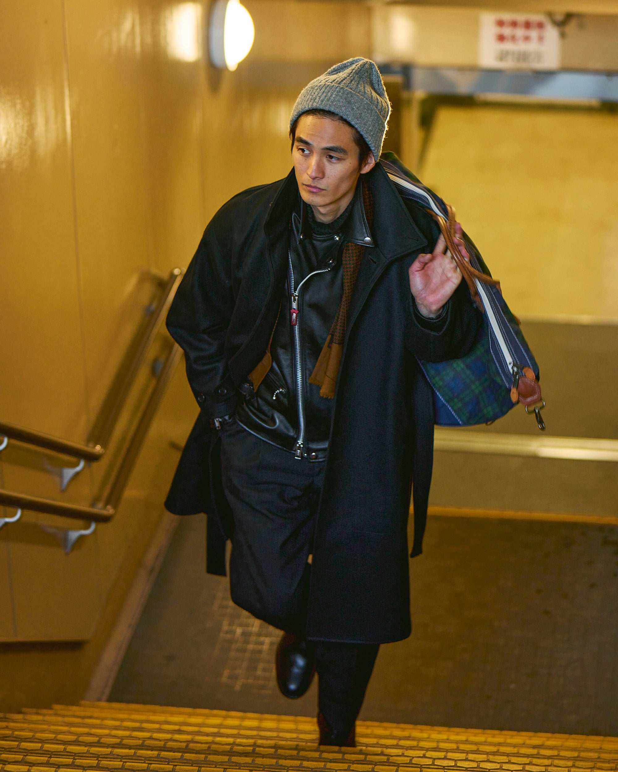 RIVETTS LIDARS JACKET / Model-C1 Croydon Regular Collar Lamb Black