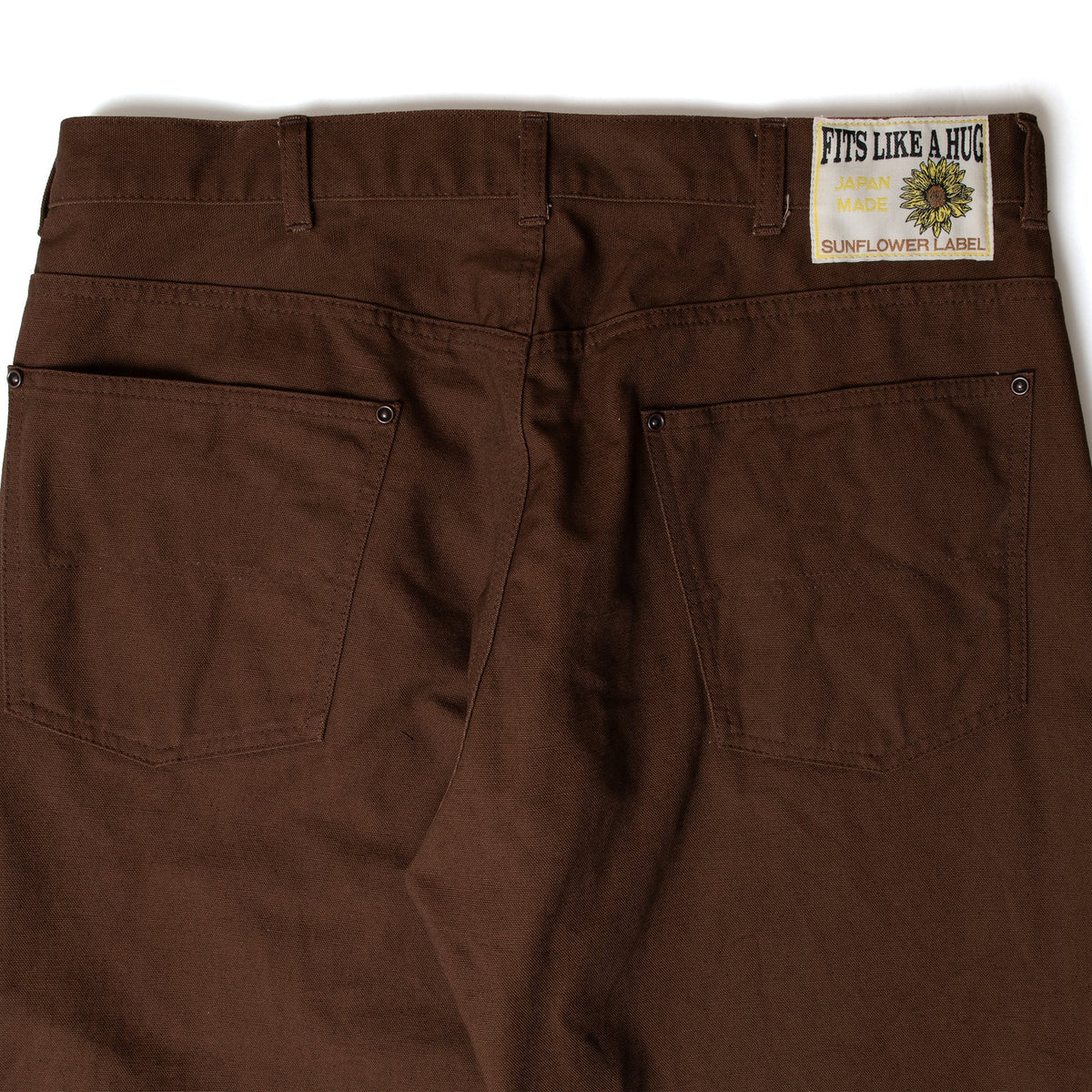 Fit's Like A Hug Jeans Cotton Duck -BROWN-