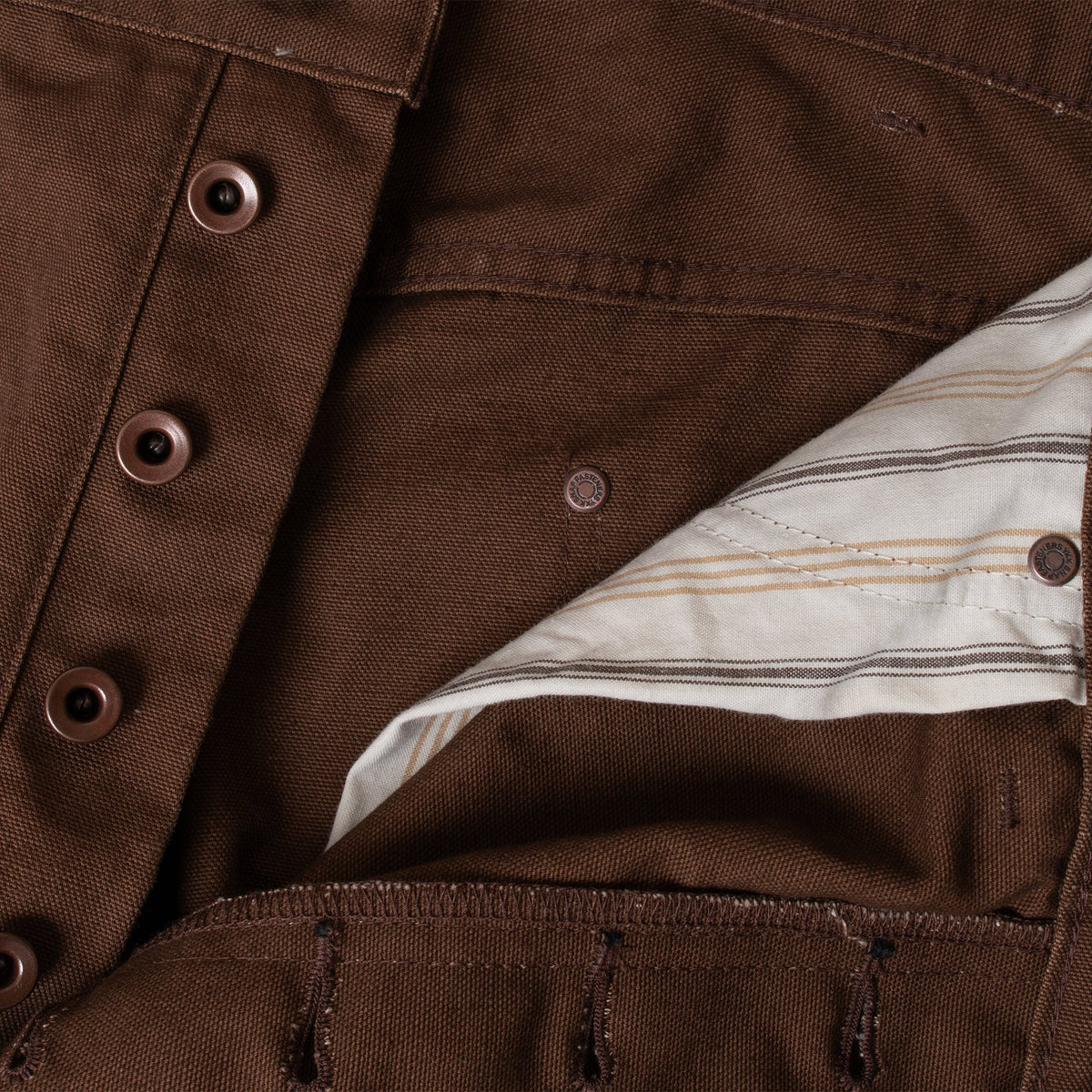 Fit's Like A Hug Jeans Cotton Duck -BROWN-