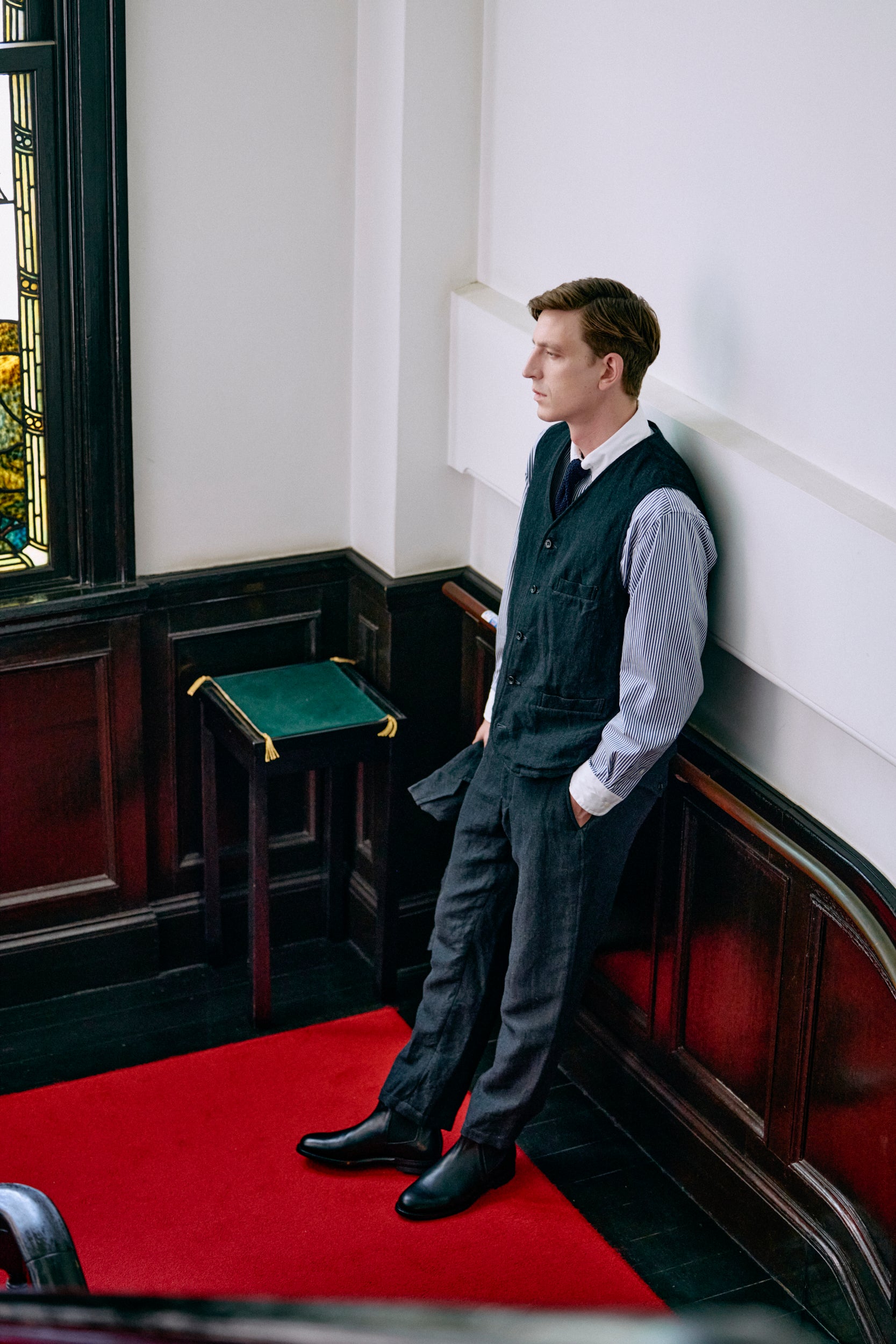 ALBERT (アルバート) VIN BLK / CALF