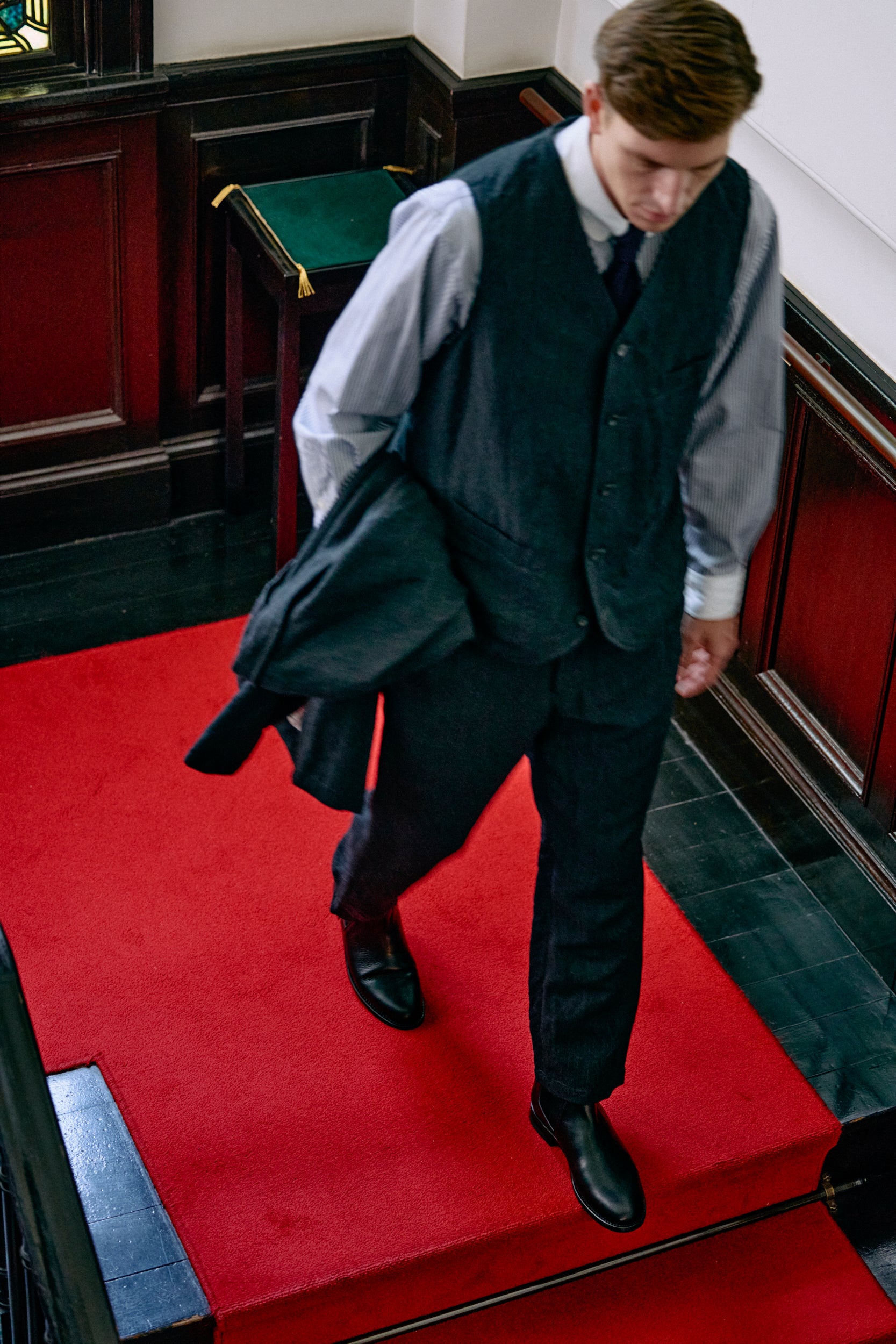 ALBERT (アルバート) VIN BLK / CALF