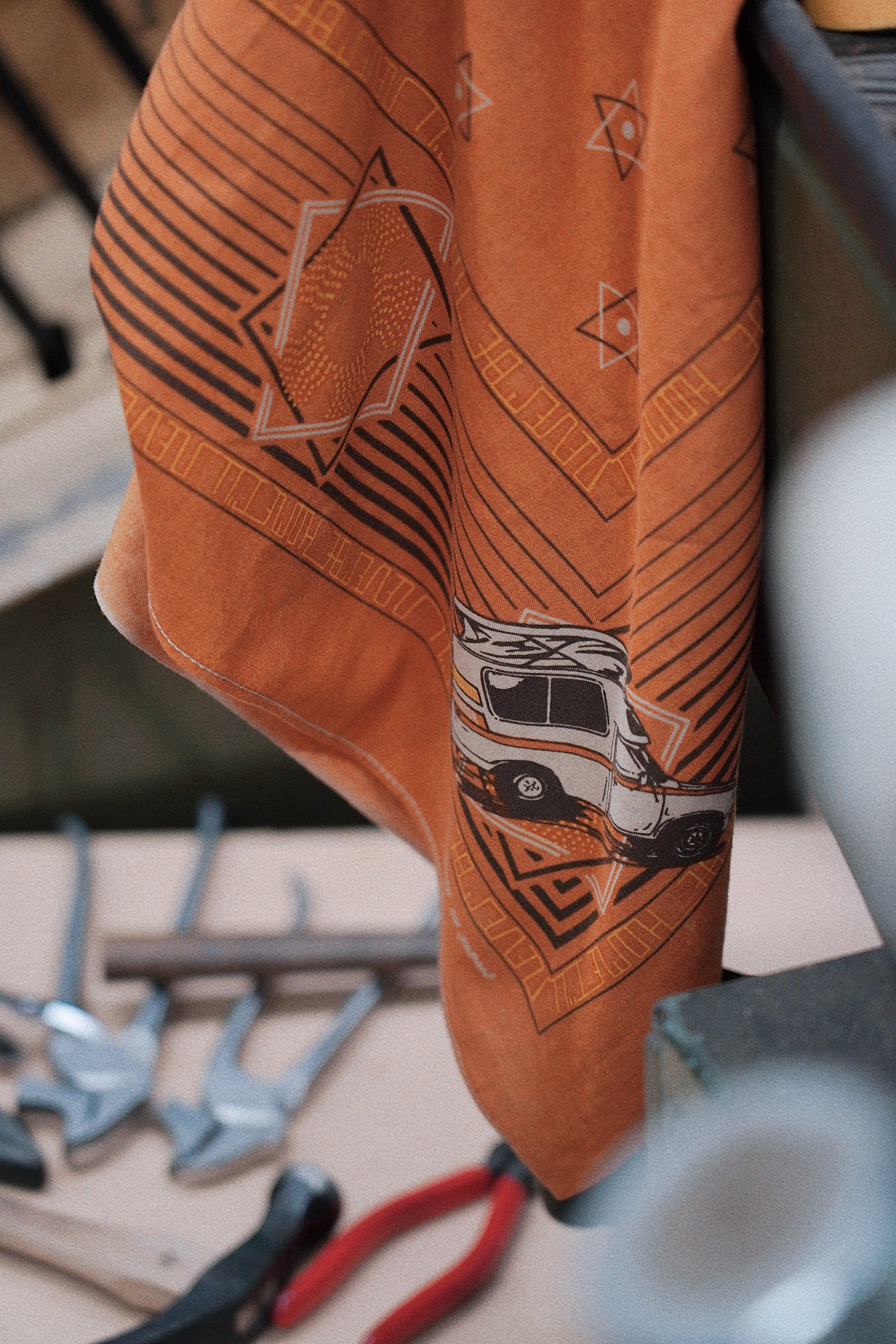 “汽车” 我永远不会回家 (70×70) 切达橙 -单耳品牌-