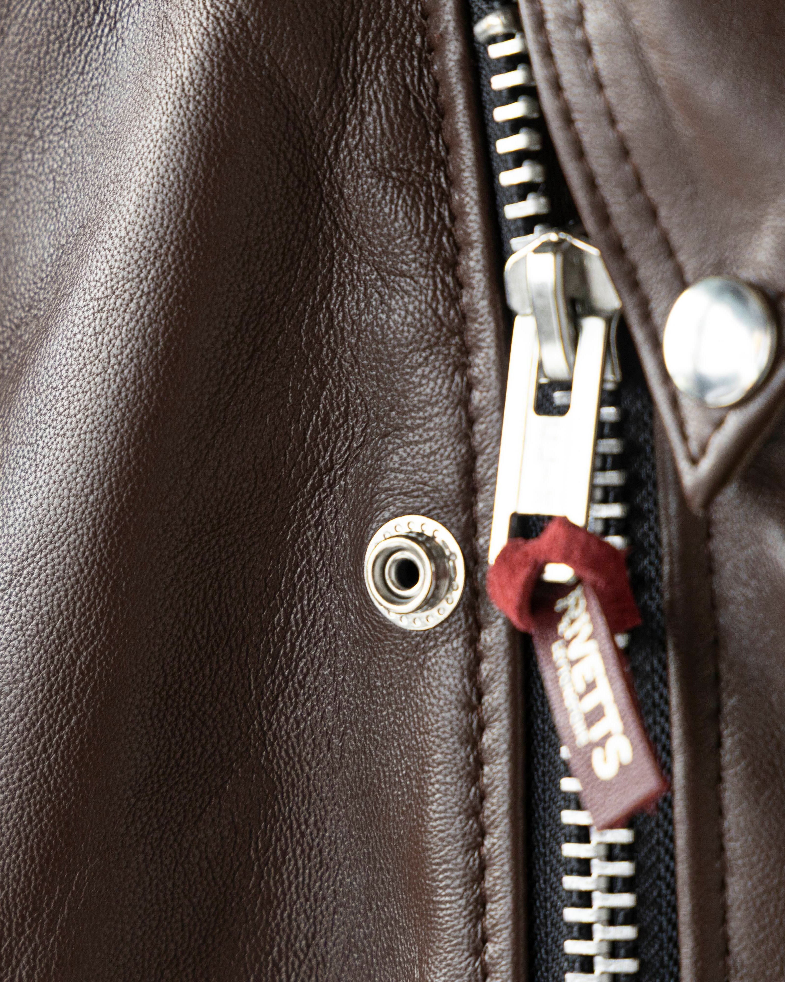 RIVETTS LIDARS JACKET / Model-C1 Croydon Regular Collar Lamb Brown