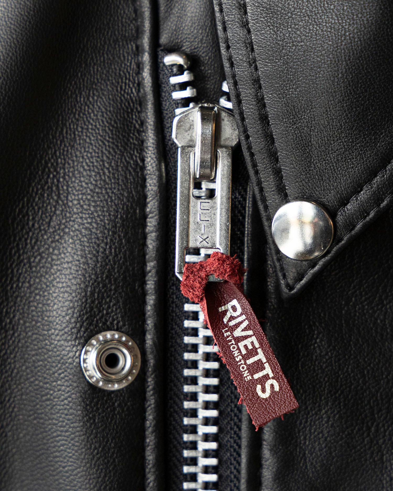 RIVETTS LIDARS JACKET / Model-C1 Croydon Regular Collar Lamb Black