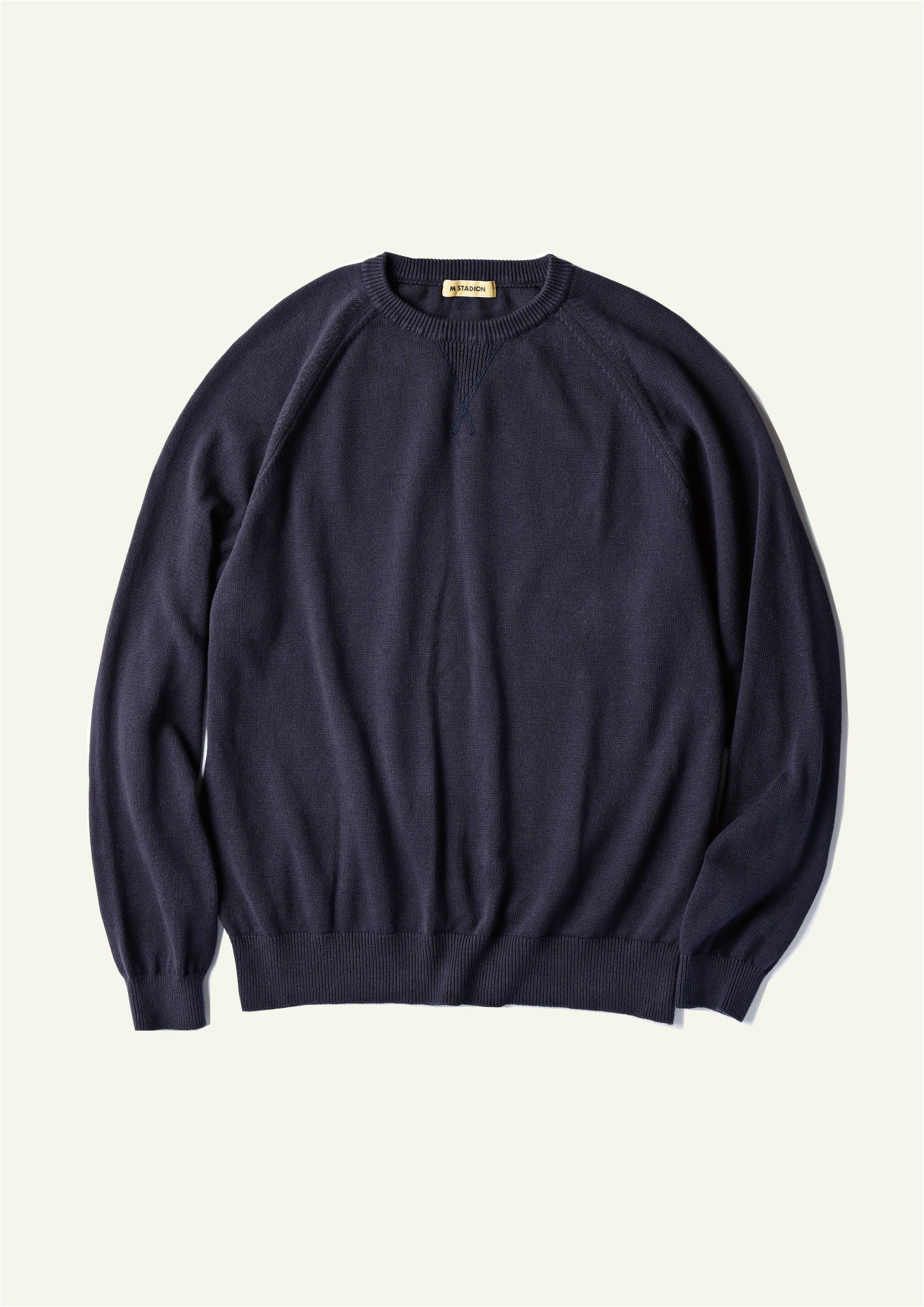 SABINE-Raglan Sleeve knit cotton / DEEP CHAROCAL