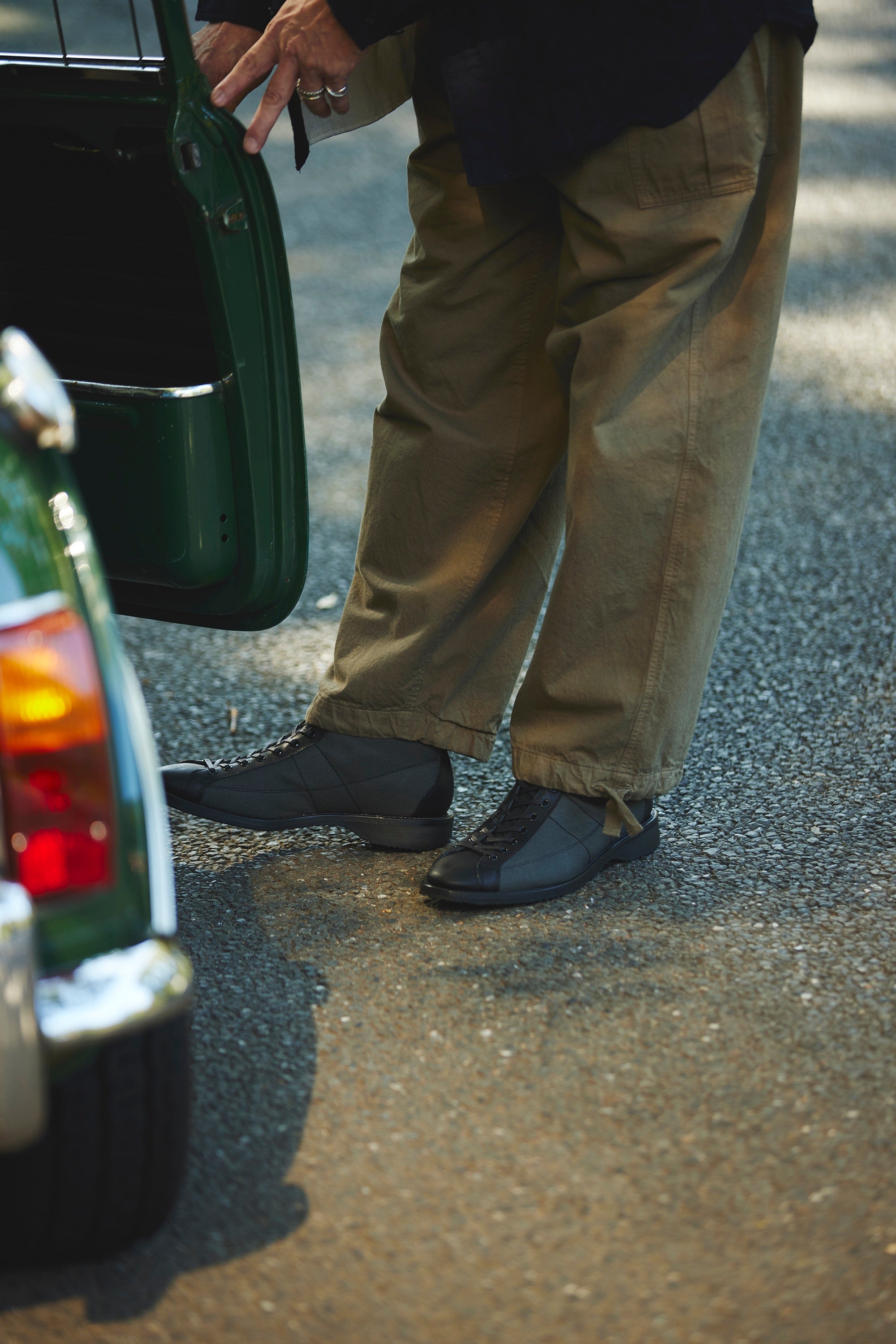 HENRY D.GREY CANVAS/VACHETTA BLK