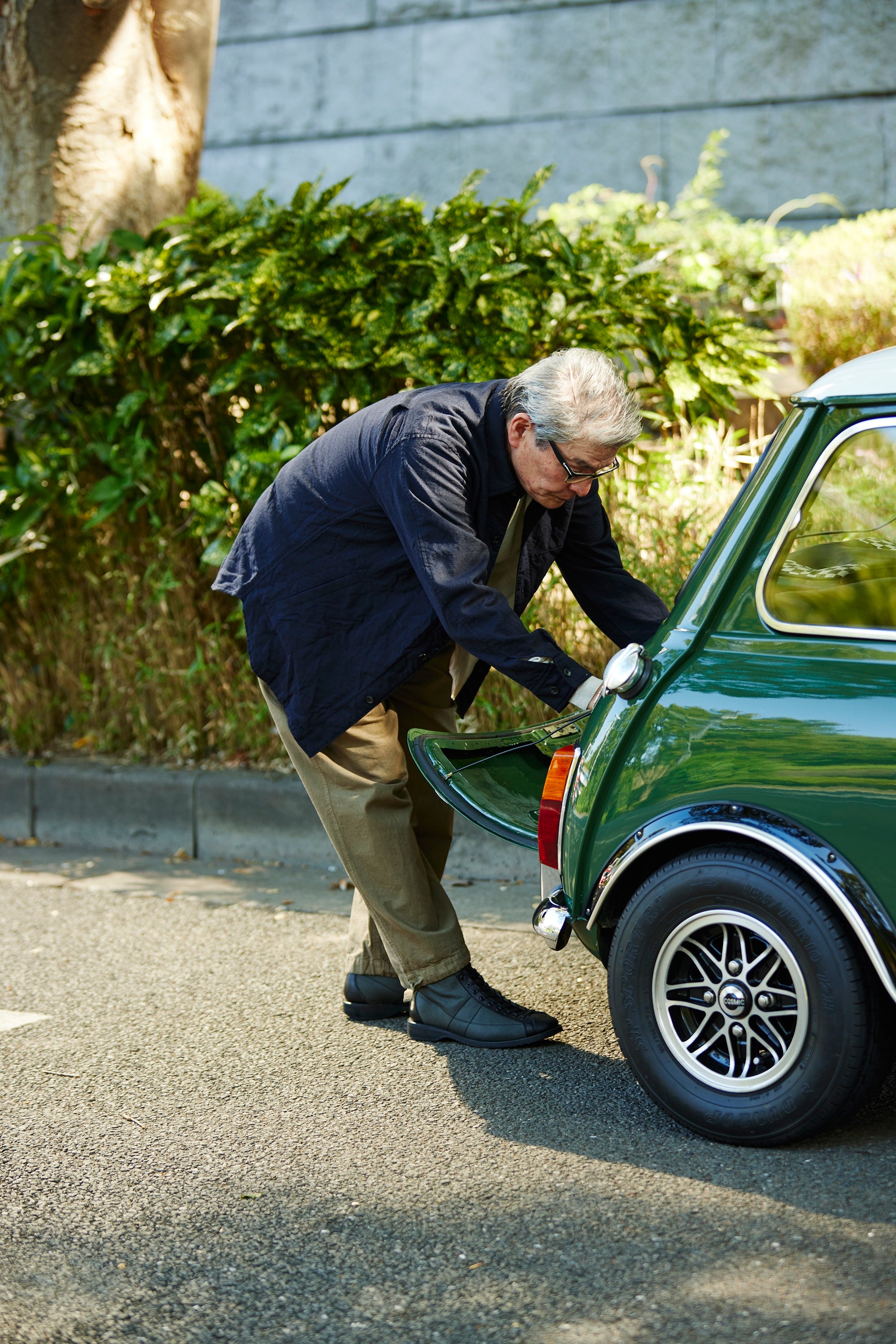 HENRY D.GREY CANVAS/VACHETTA BLK