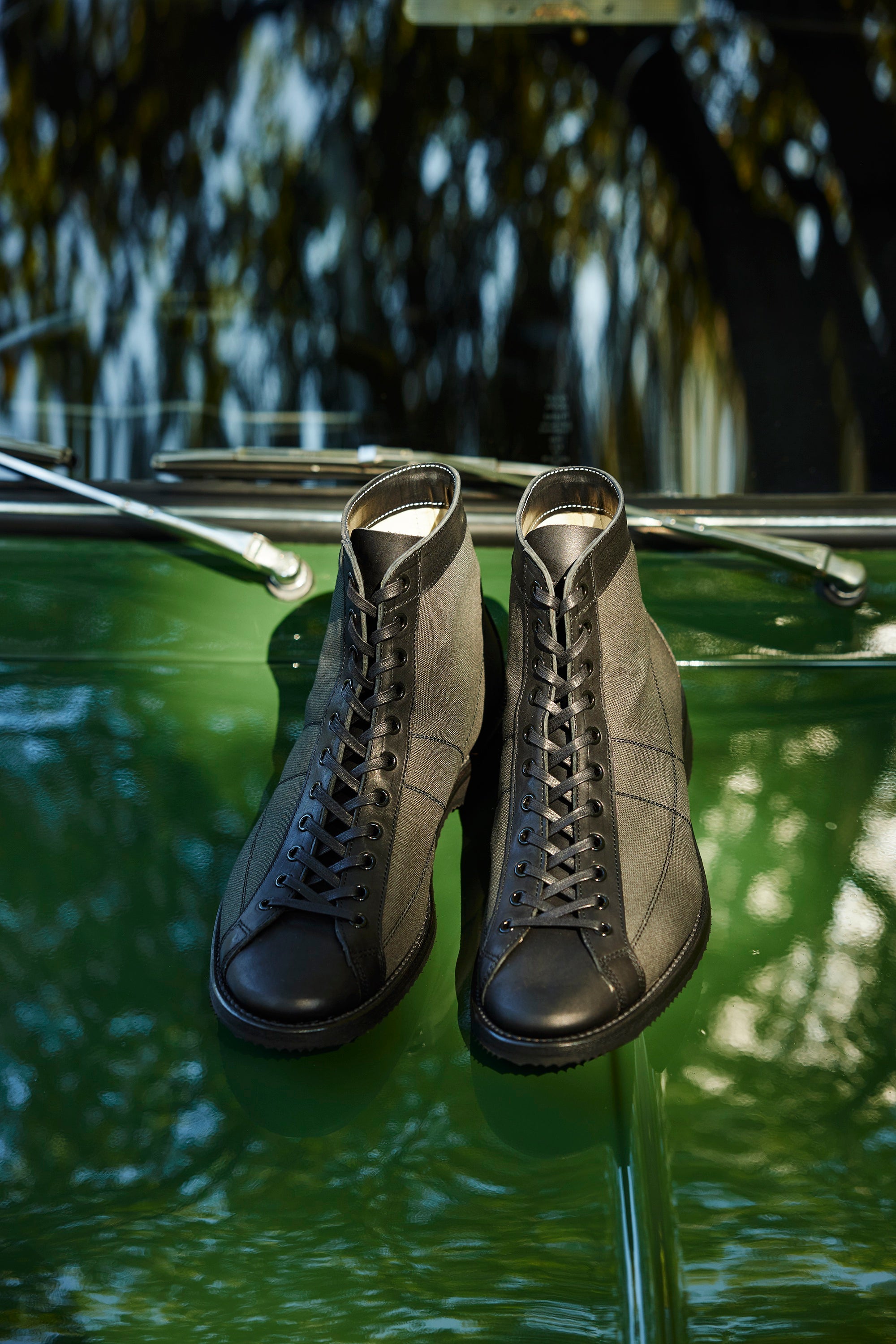 HENRY D.GREY CANVAS/VACHETTA BLK