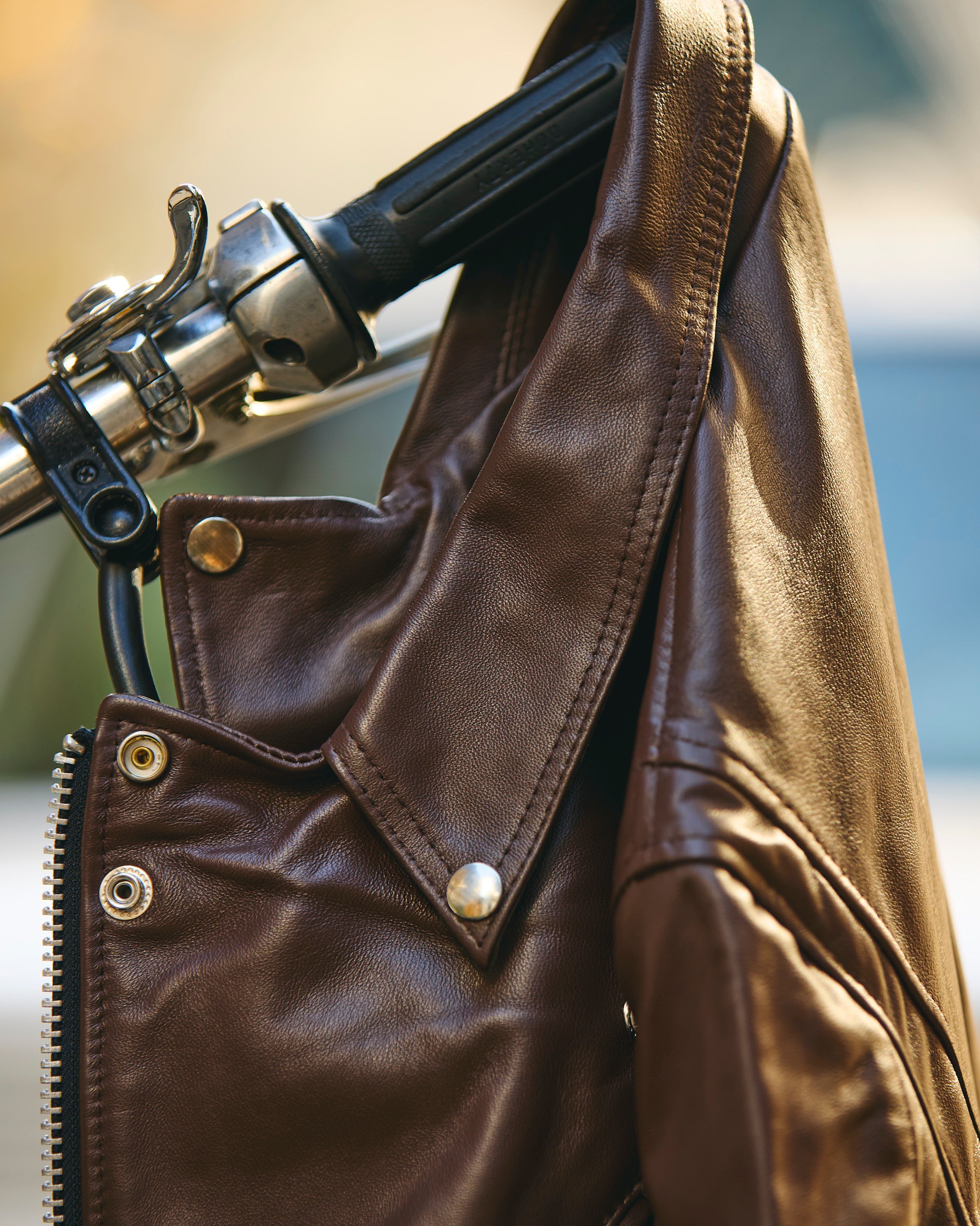 RIVETTS LIDARS JACKET / Model-C1 Croydon Regular Collar Lamb Brown