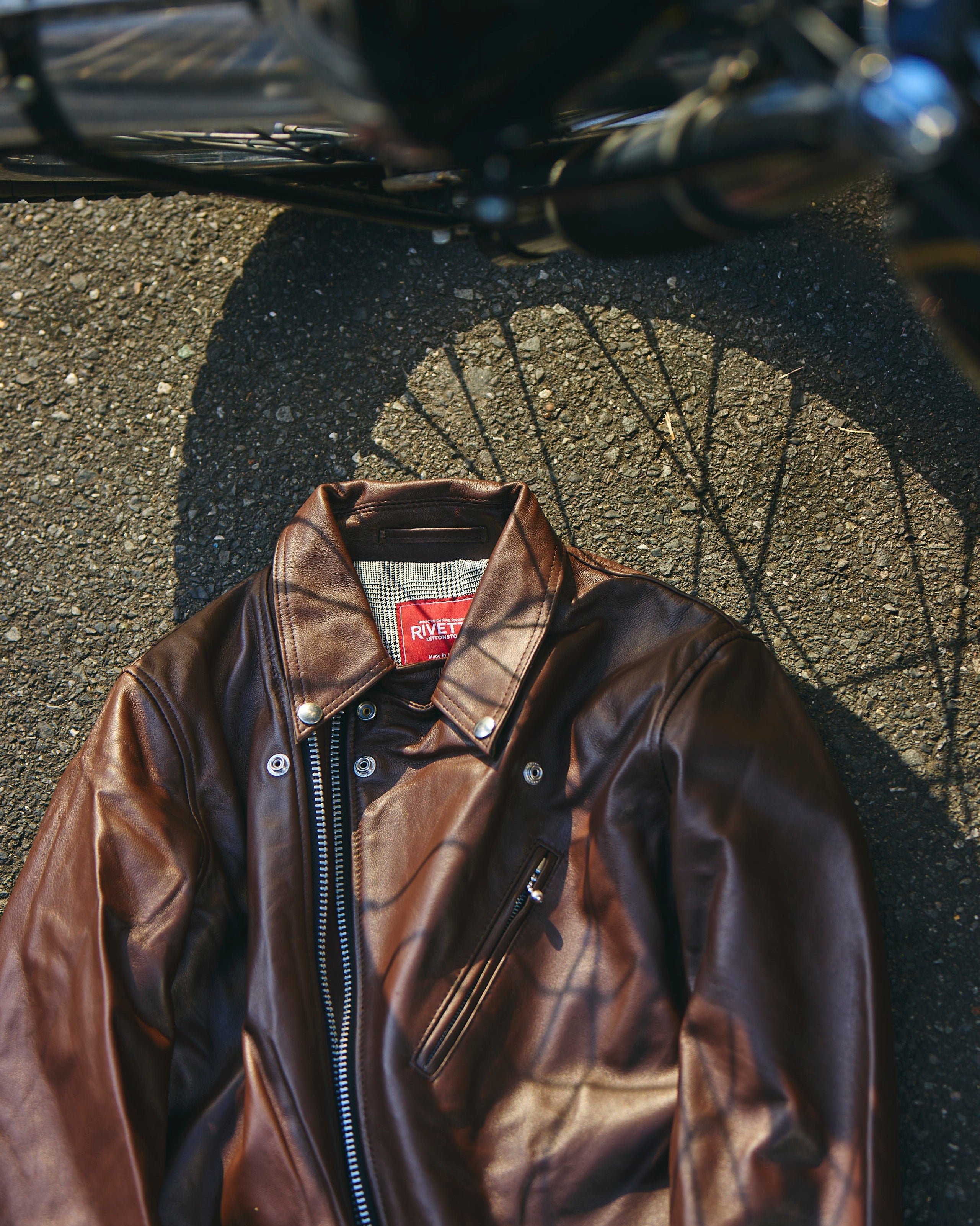 RIVETTS LIDARS JACKET / Model-C1 Croydon Regular Collar Lamb Brown