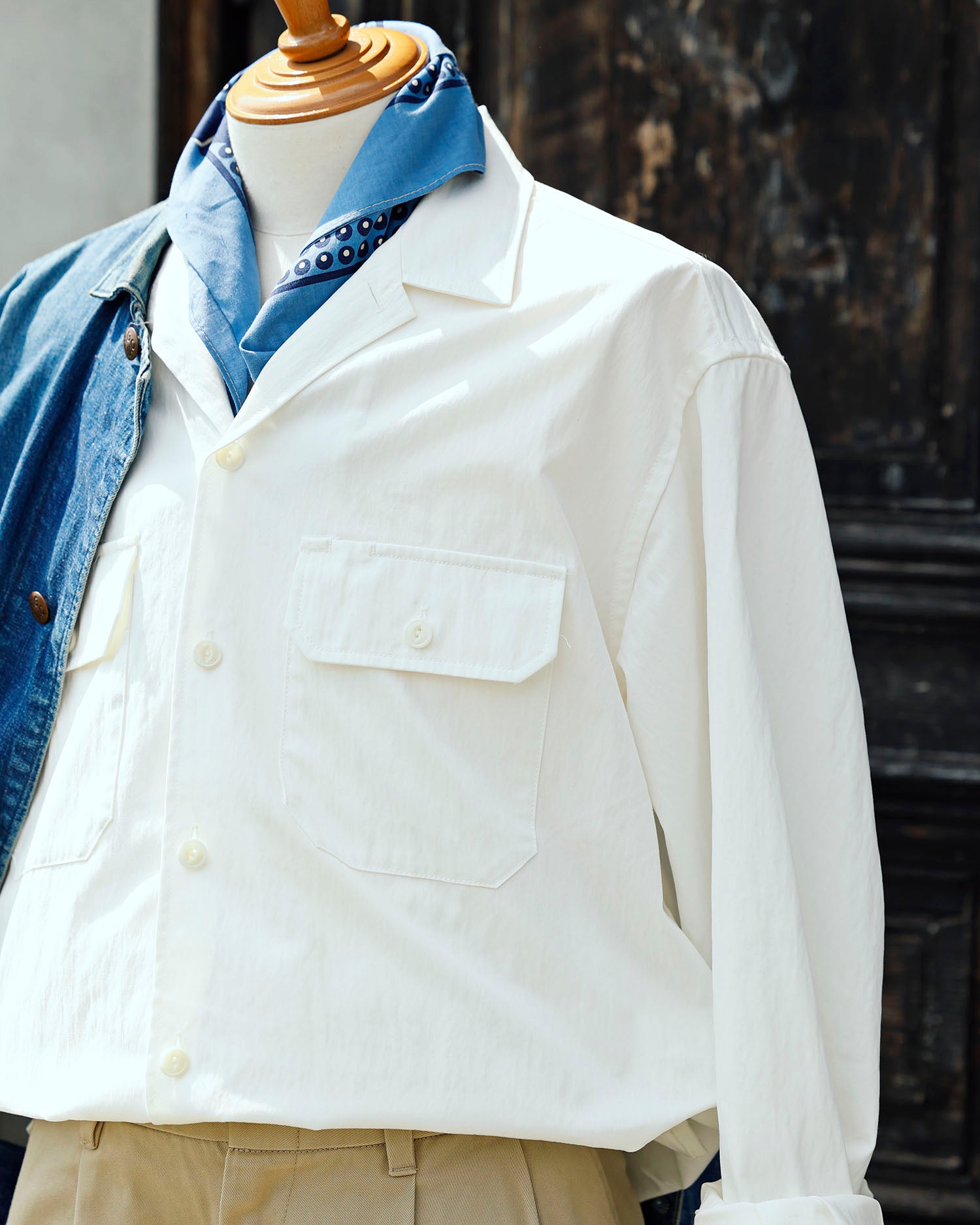 ADAMS-Work Shirt Jacket / IVORY