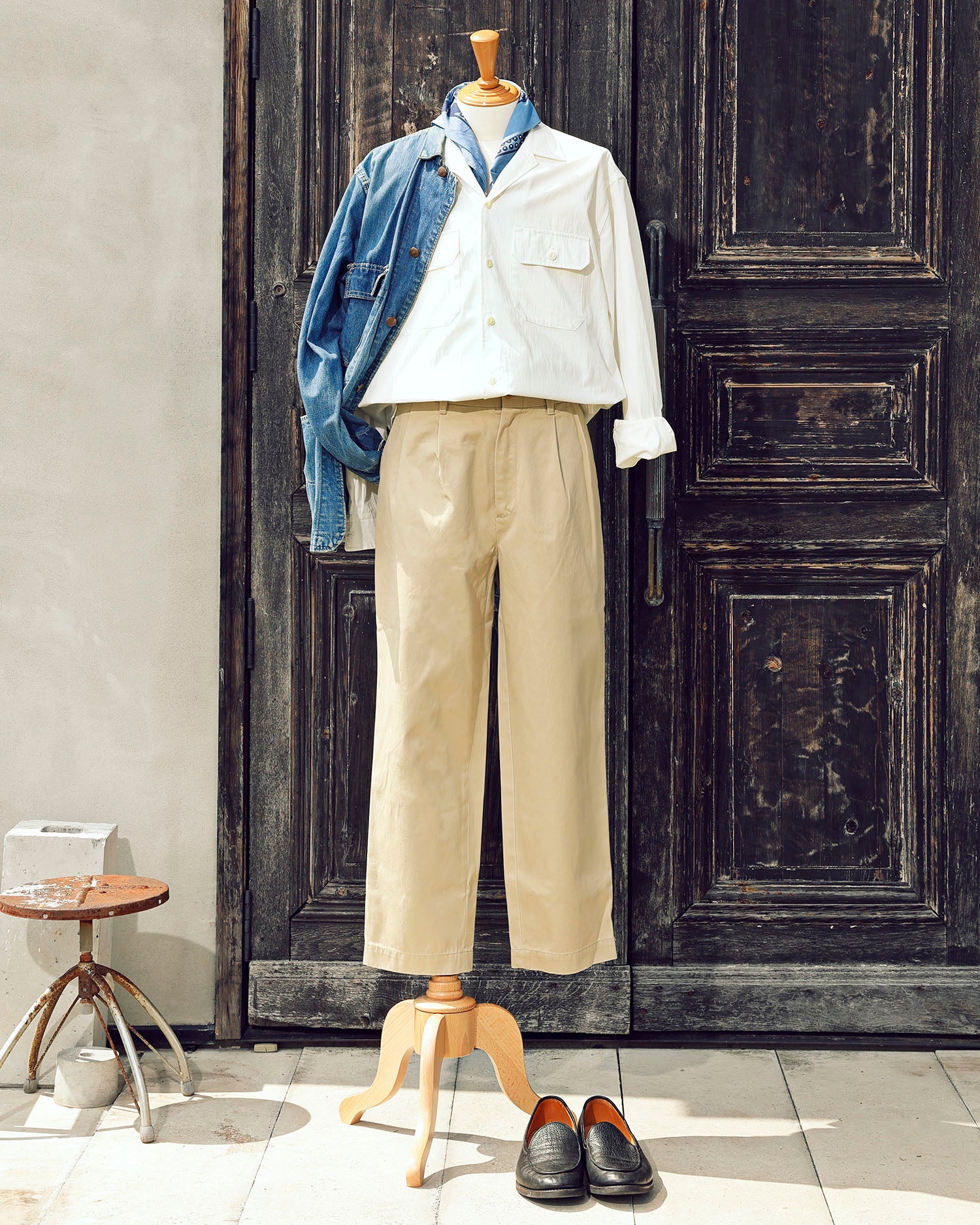 ADAMS-Work Shirt Jacket / IVORY