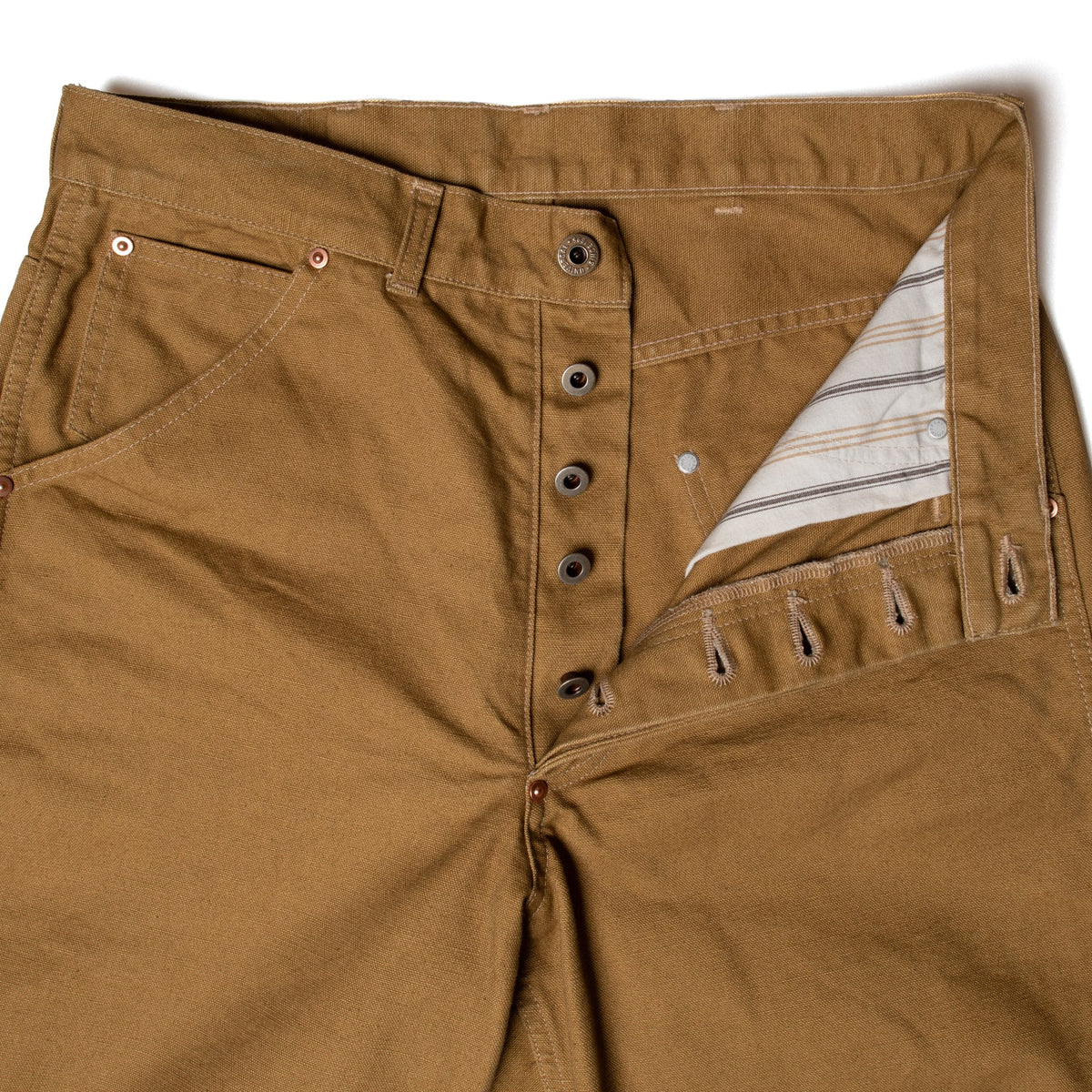 Fit's Like A Hug Jeans Cotton Duck -BEIGE-