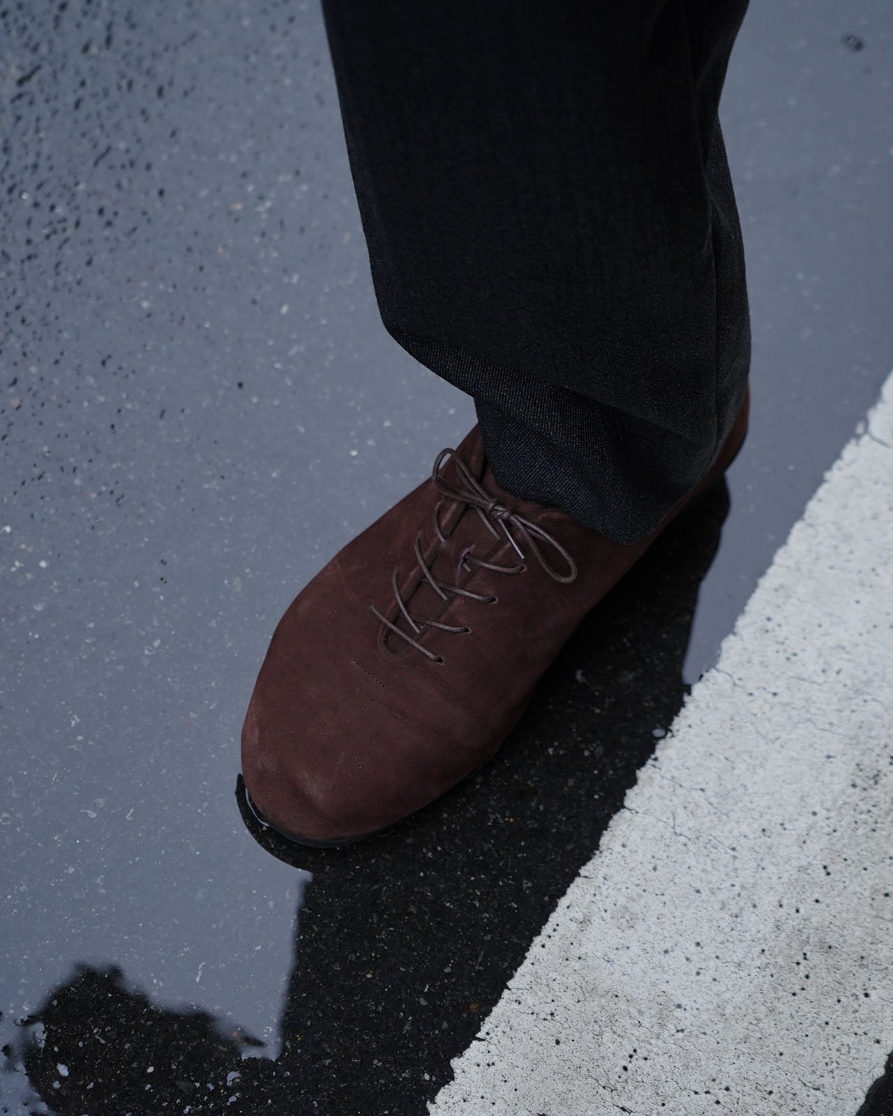 JAZZフラットシューズ / BROWN(ヌバック)