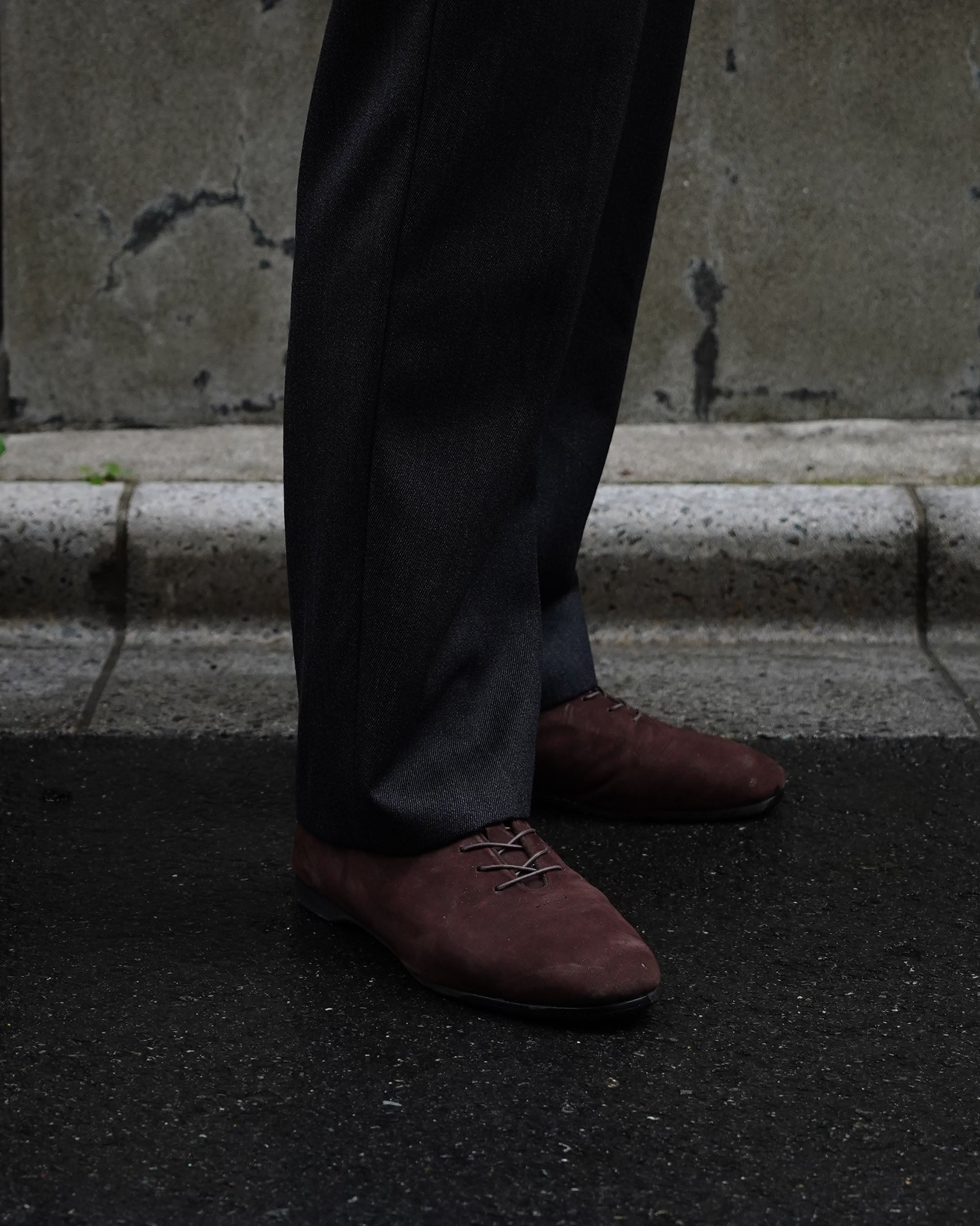 JAZZ 平底鞋 / 棕色(磨砂皮)