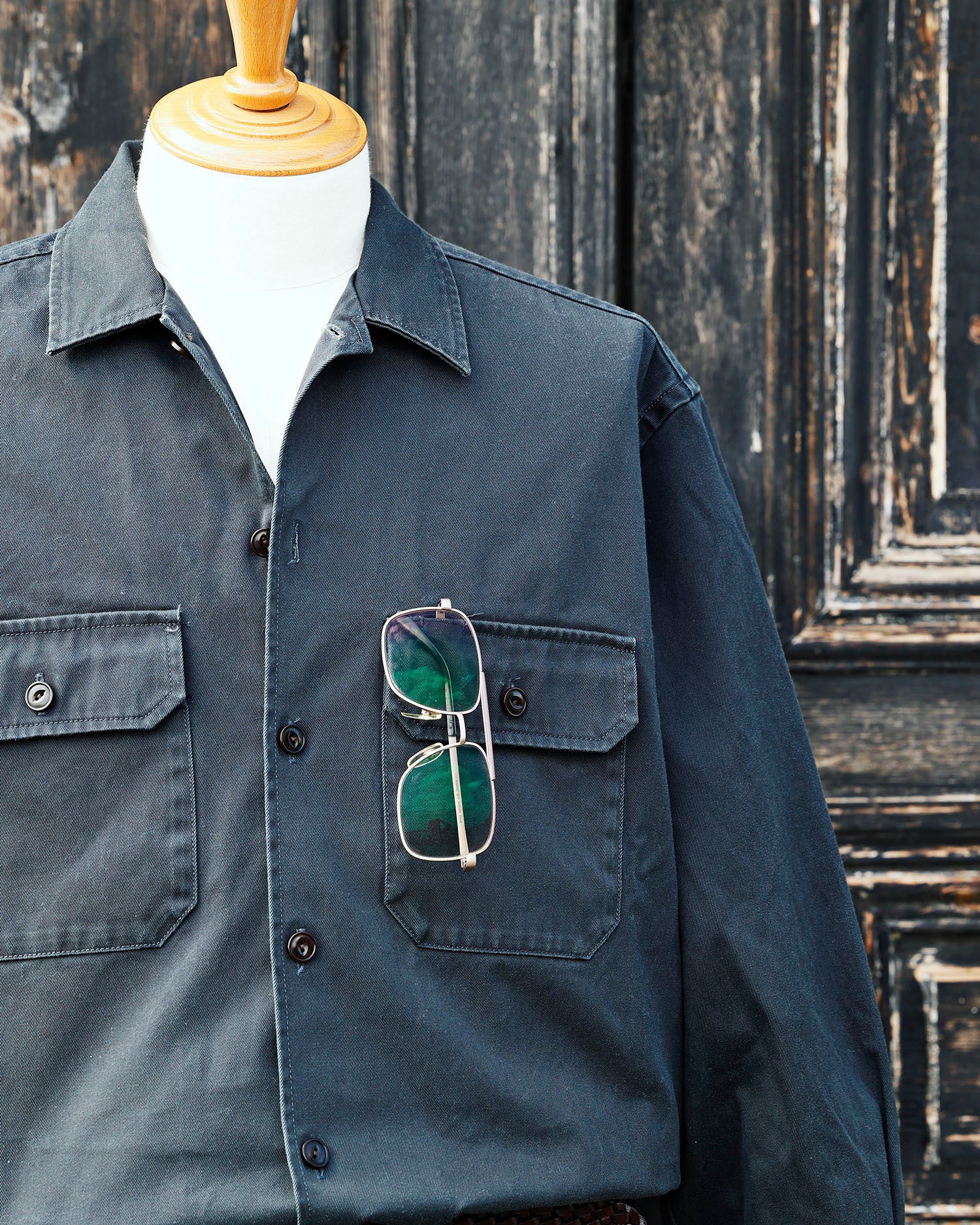 ADAMS-Work Shirt Jacket / NAVY