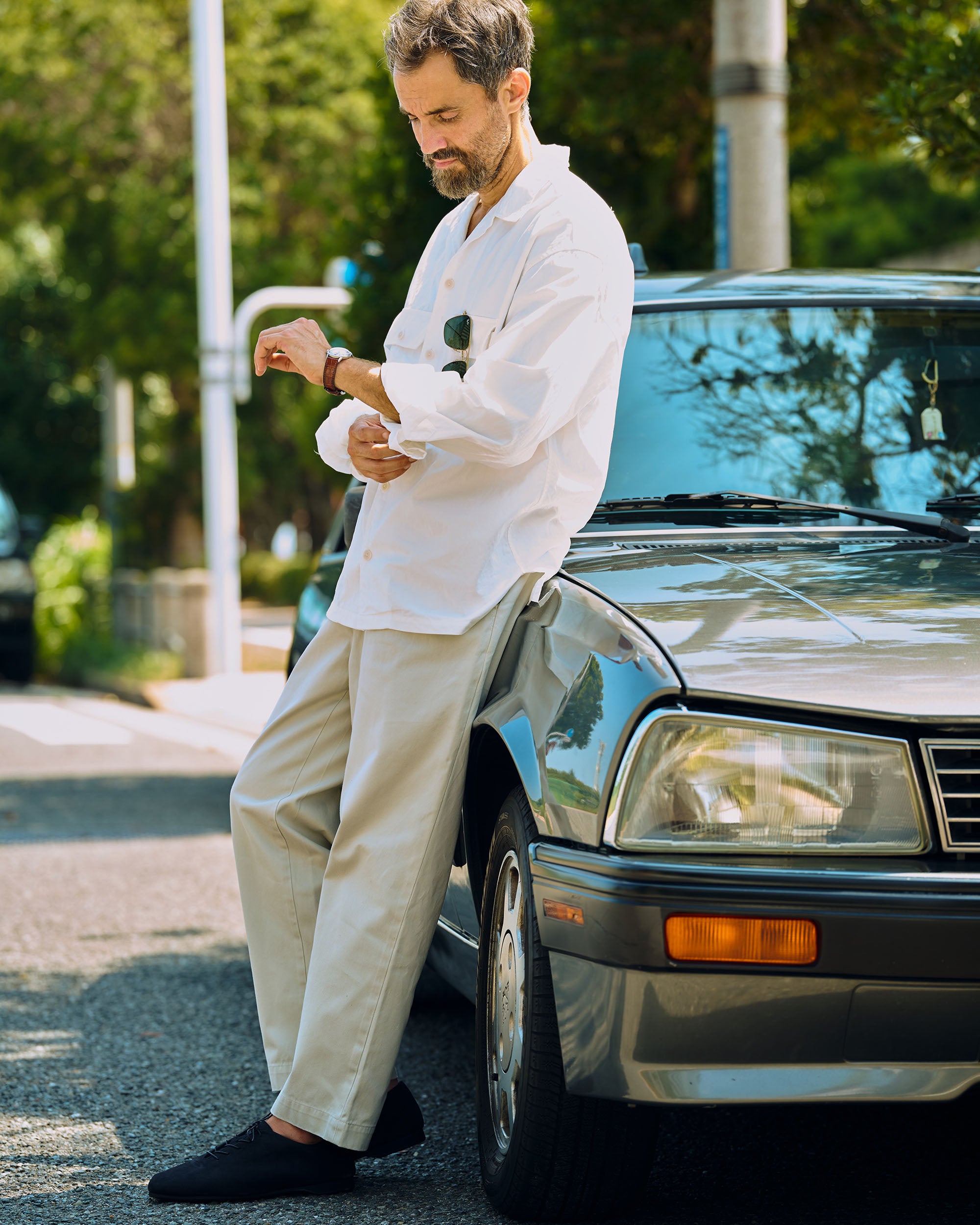 ADAMS-Work Shirt Jacket / IVORY