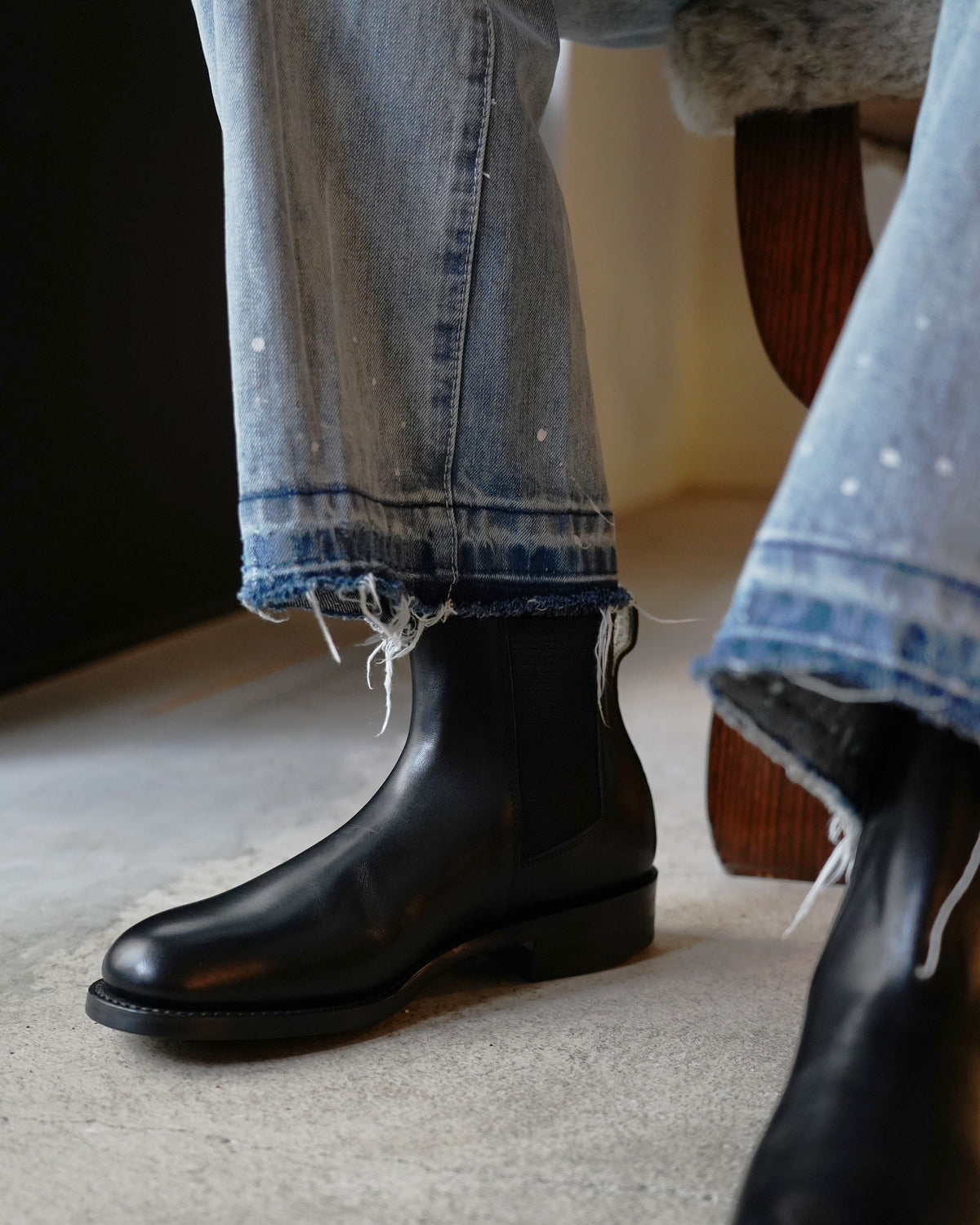 ALBERT (アルバート) VIN BLK / CALF