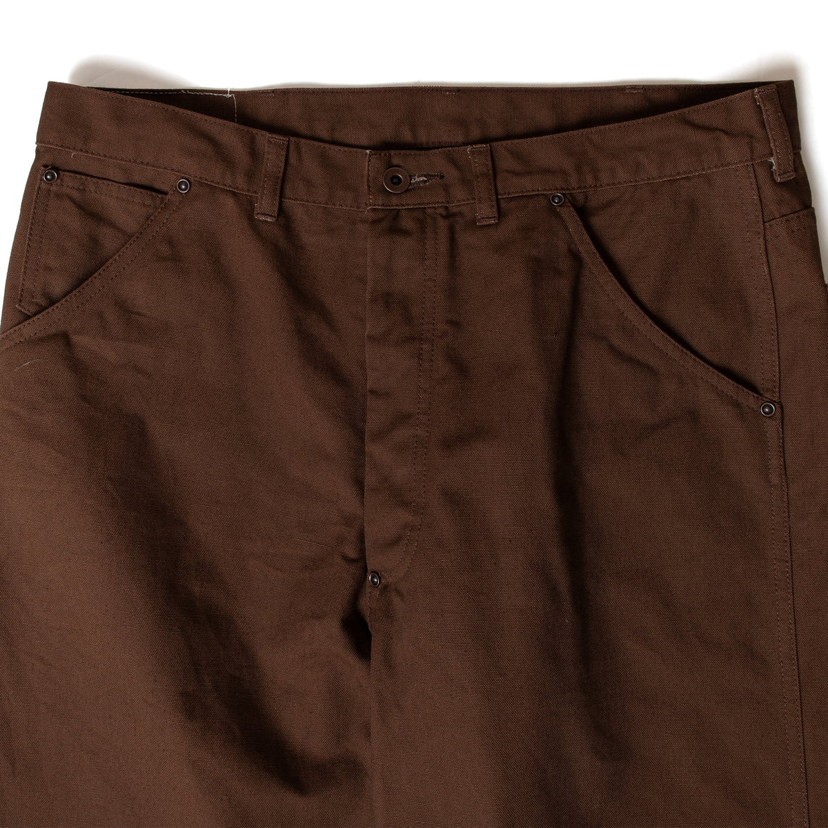 Fit's Like A Hug Jeans Cotton Duck -BROWN-