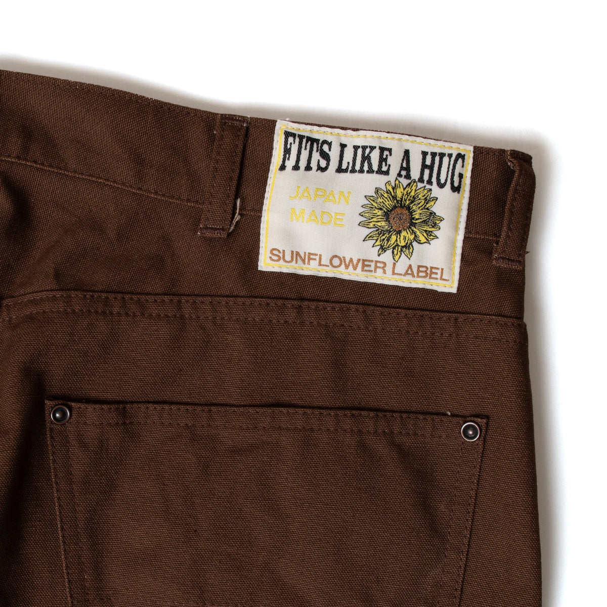 Fit's Like A Hug Jeans Cotton Duck -BROWN-