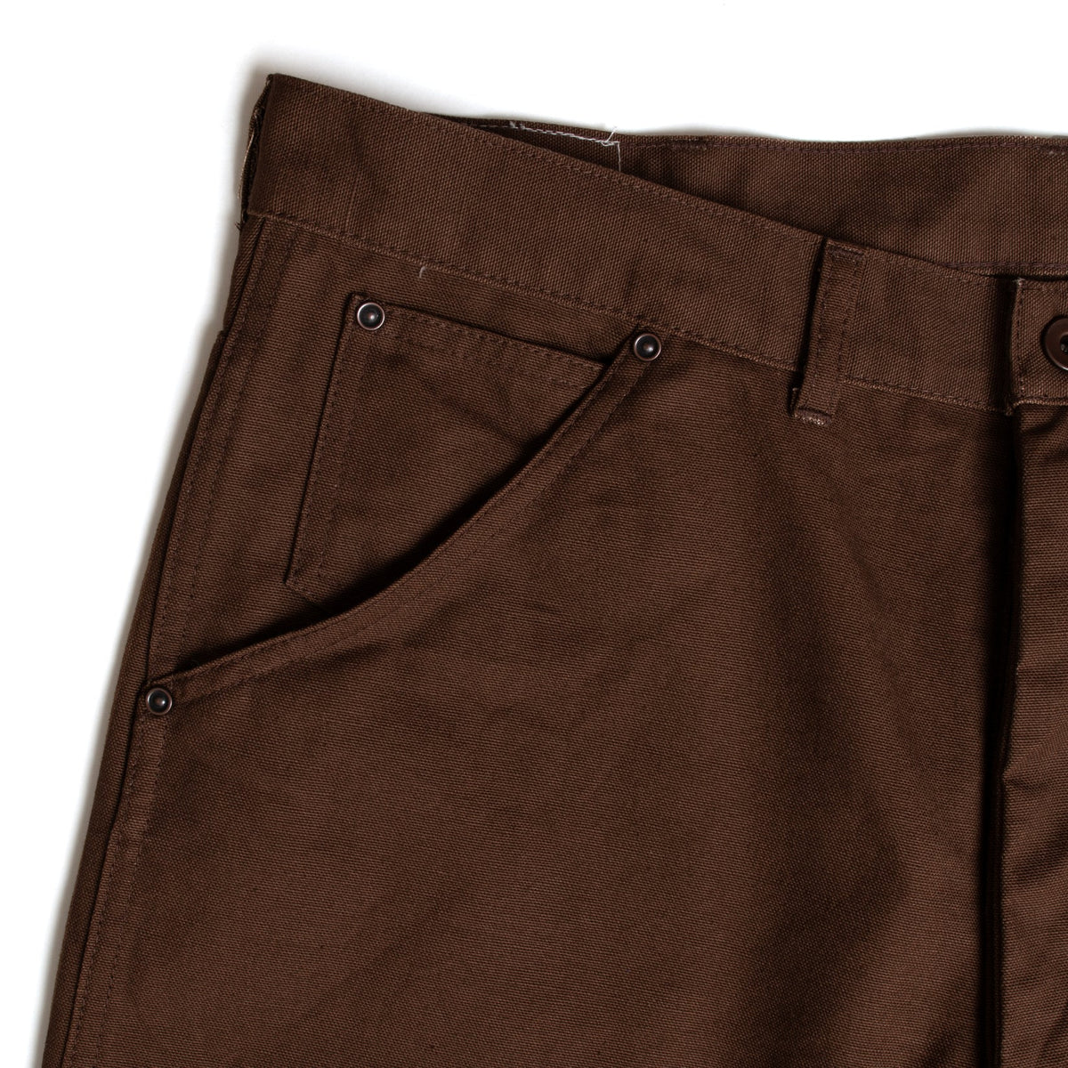Fit's Like A Hug Jeans Cotton Duck -BROWN-