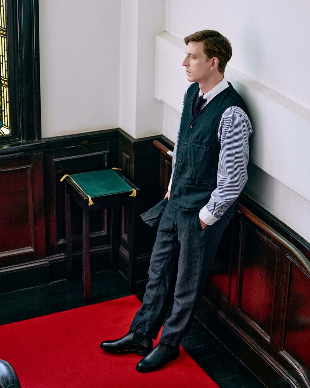 ALBERT (アルバート) VIN BLK / CALF
