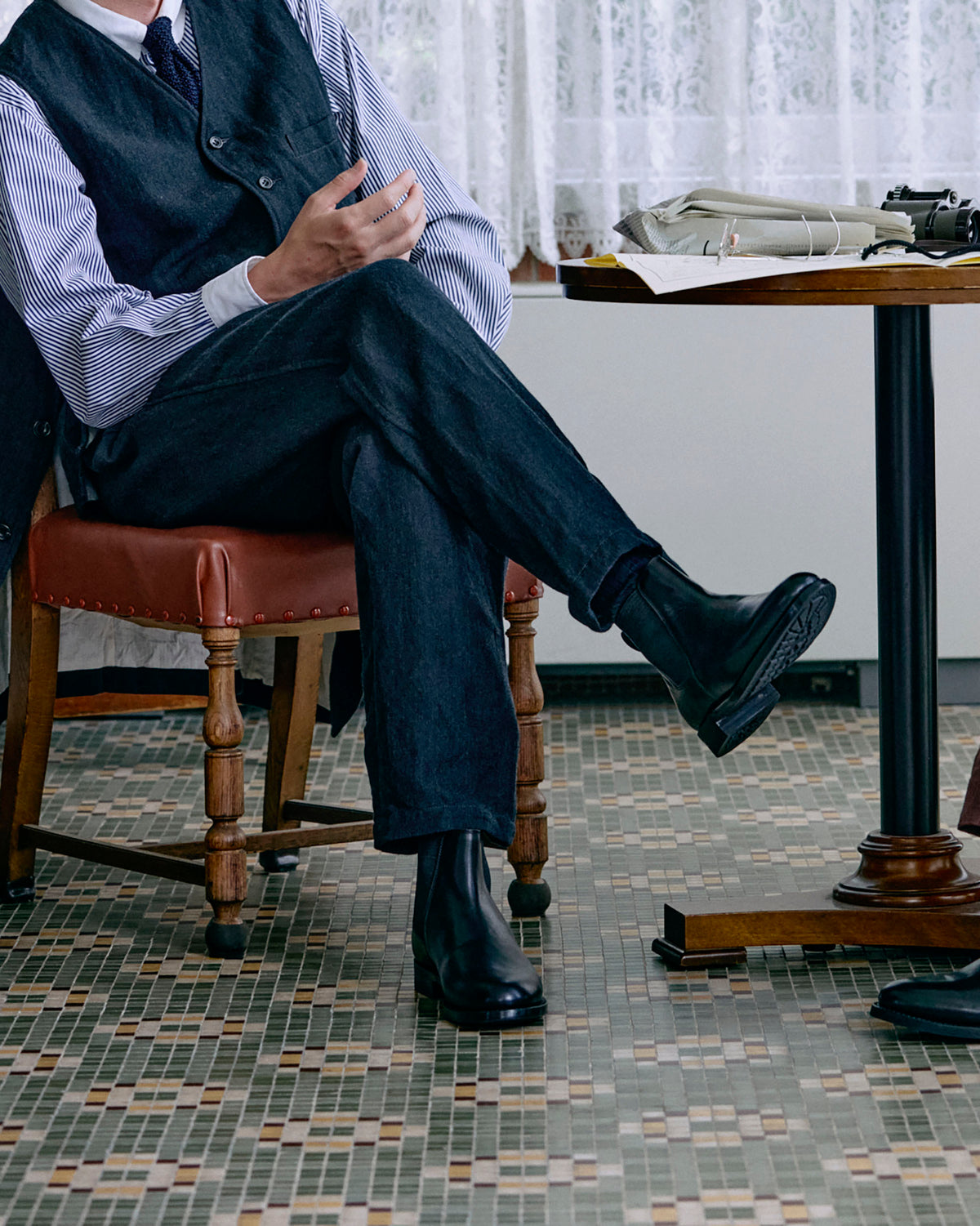 ALBERT (アルバート) VIN BLK / CALF