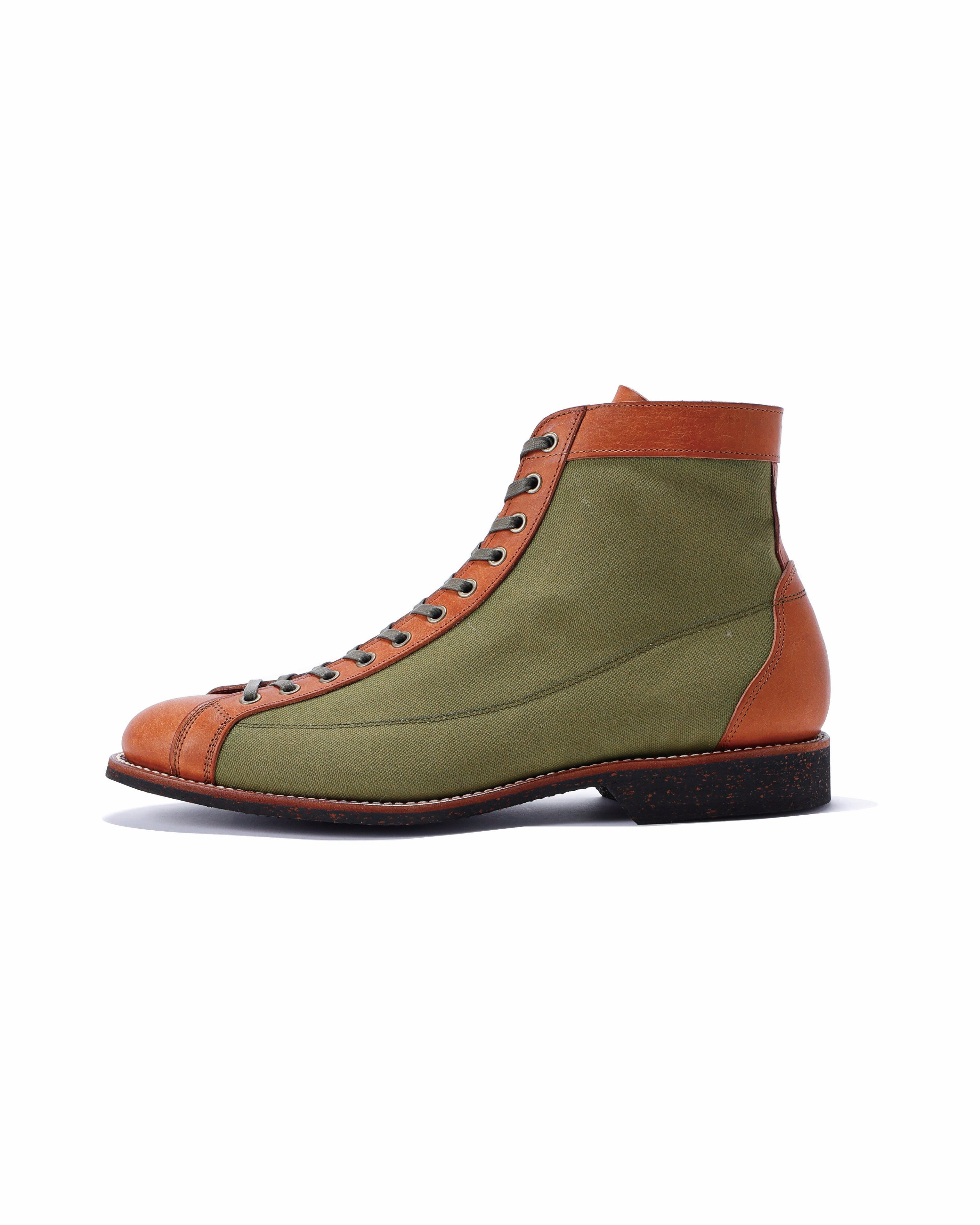 HENRY OLIVE DUCK/L.BRN -Made to order- 