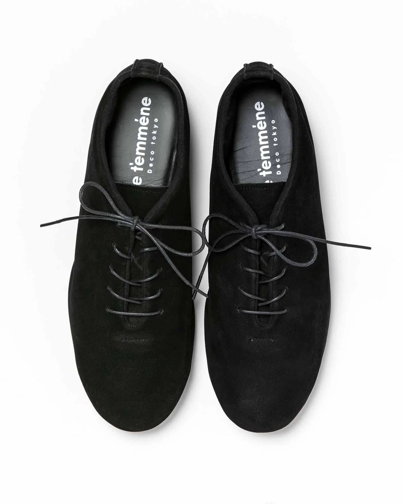 JAZZフラットシューズ / BLACK（ヌバック）