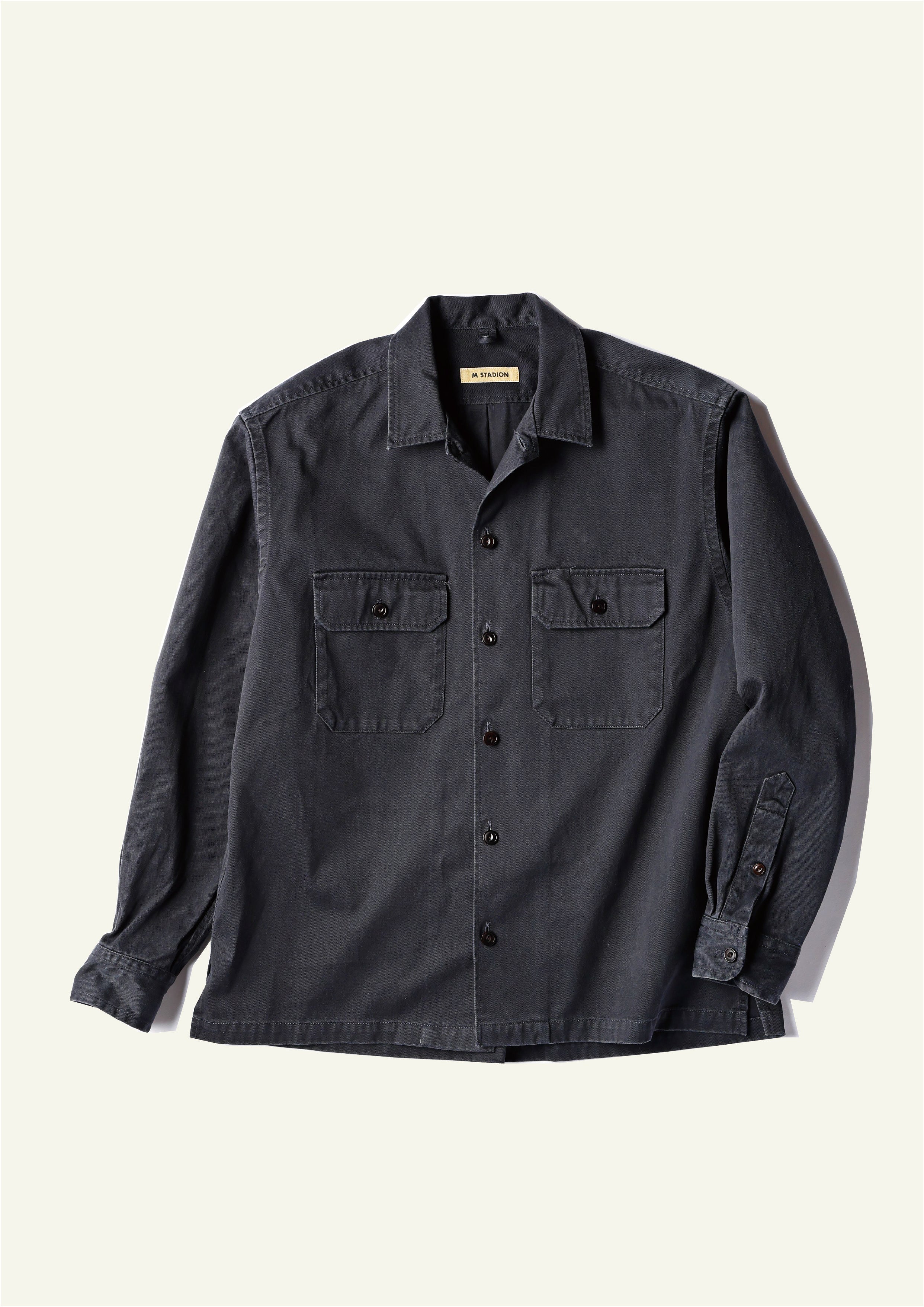 ADAMS-Work Shirt Jacket / Dusty NAVY