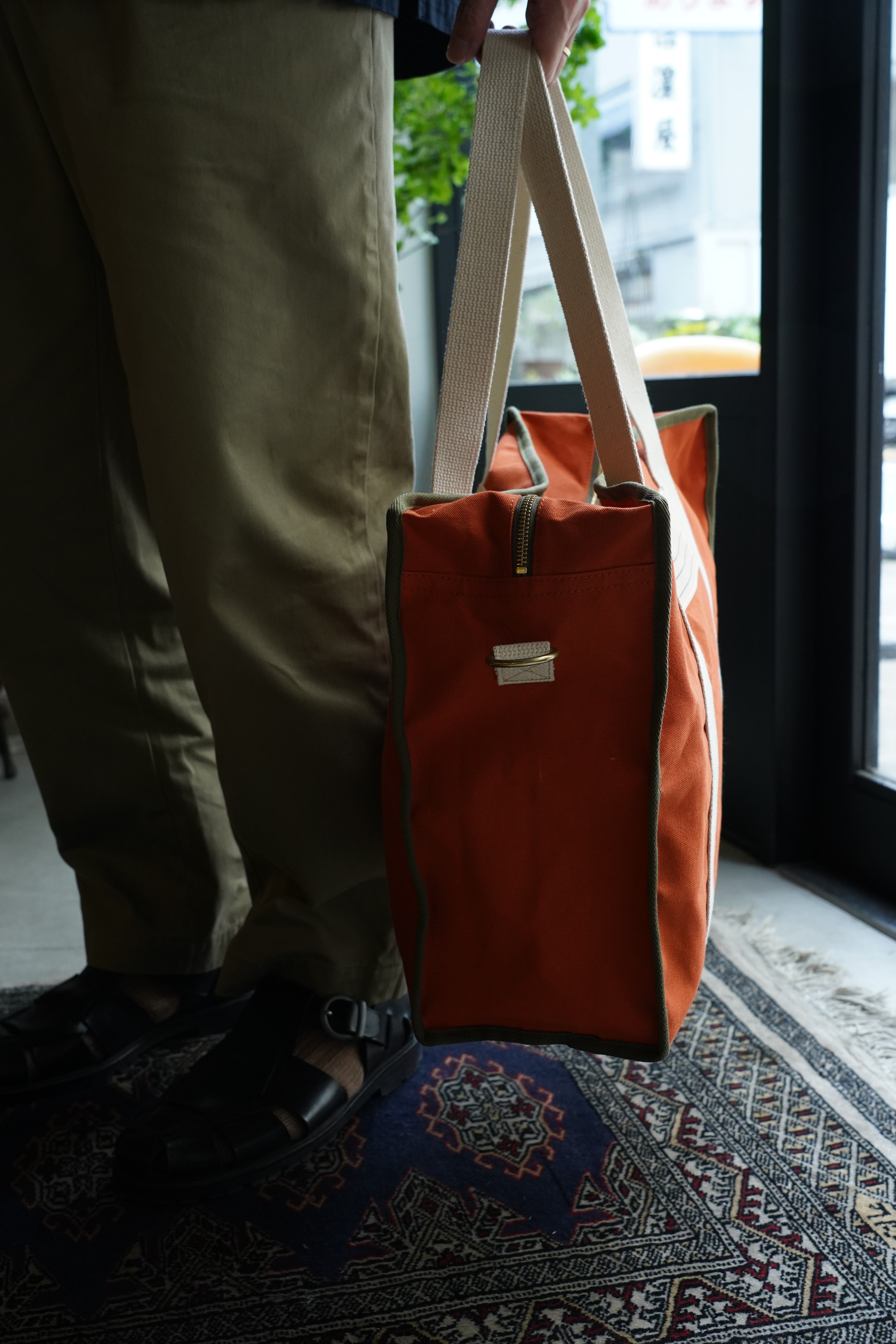 USARP 手提袋（橙色/白色）