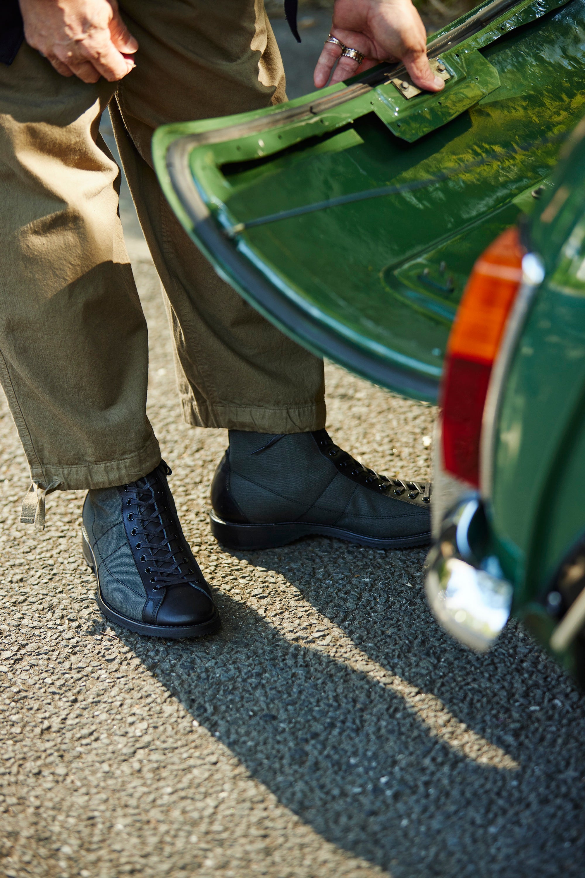 HENRY D.GREY CANVAS/VACHETTA BLK