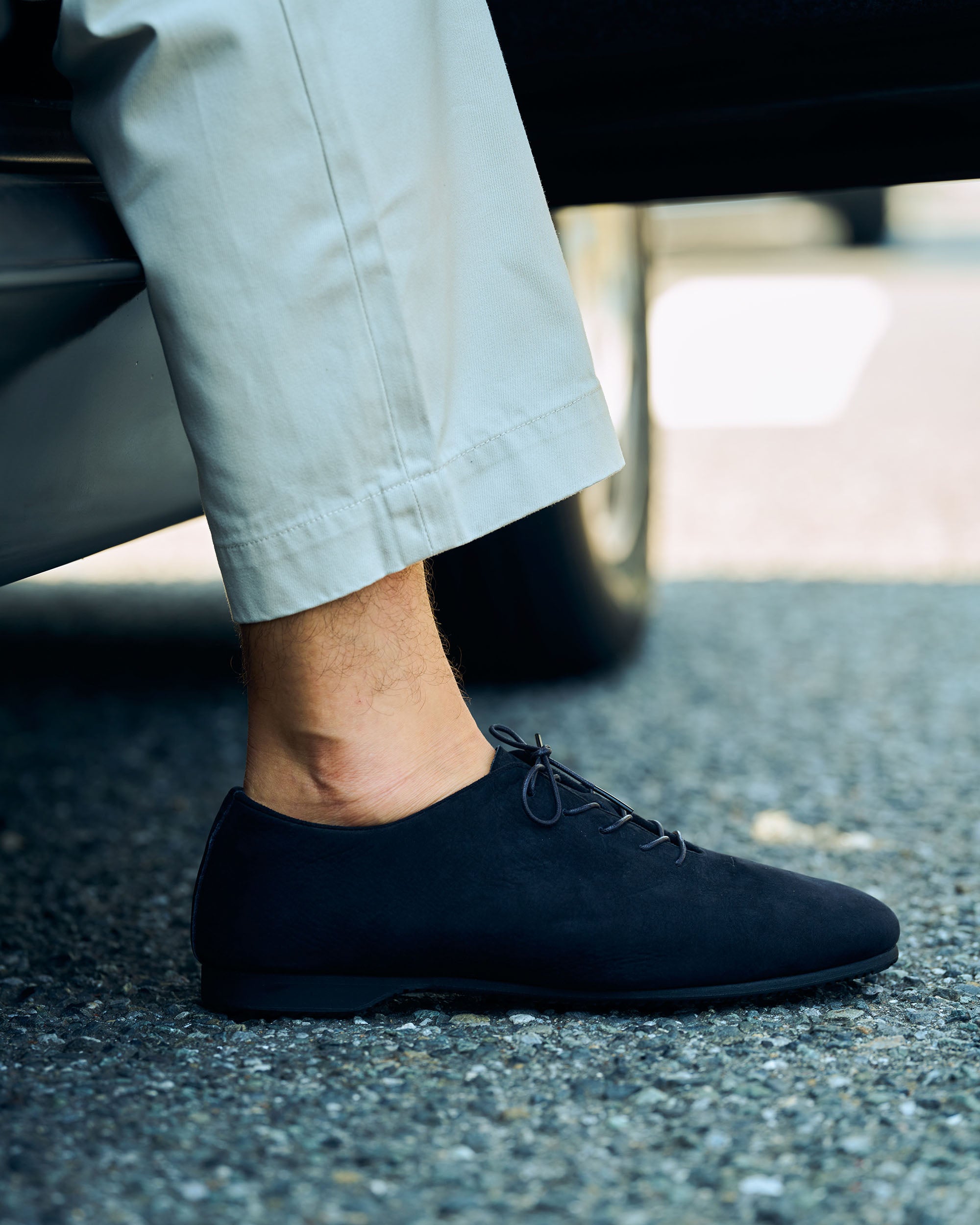 JAZZフラットシューズ / BLACK（ヌバック）