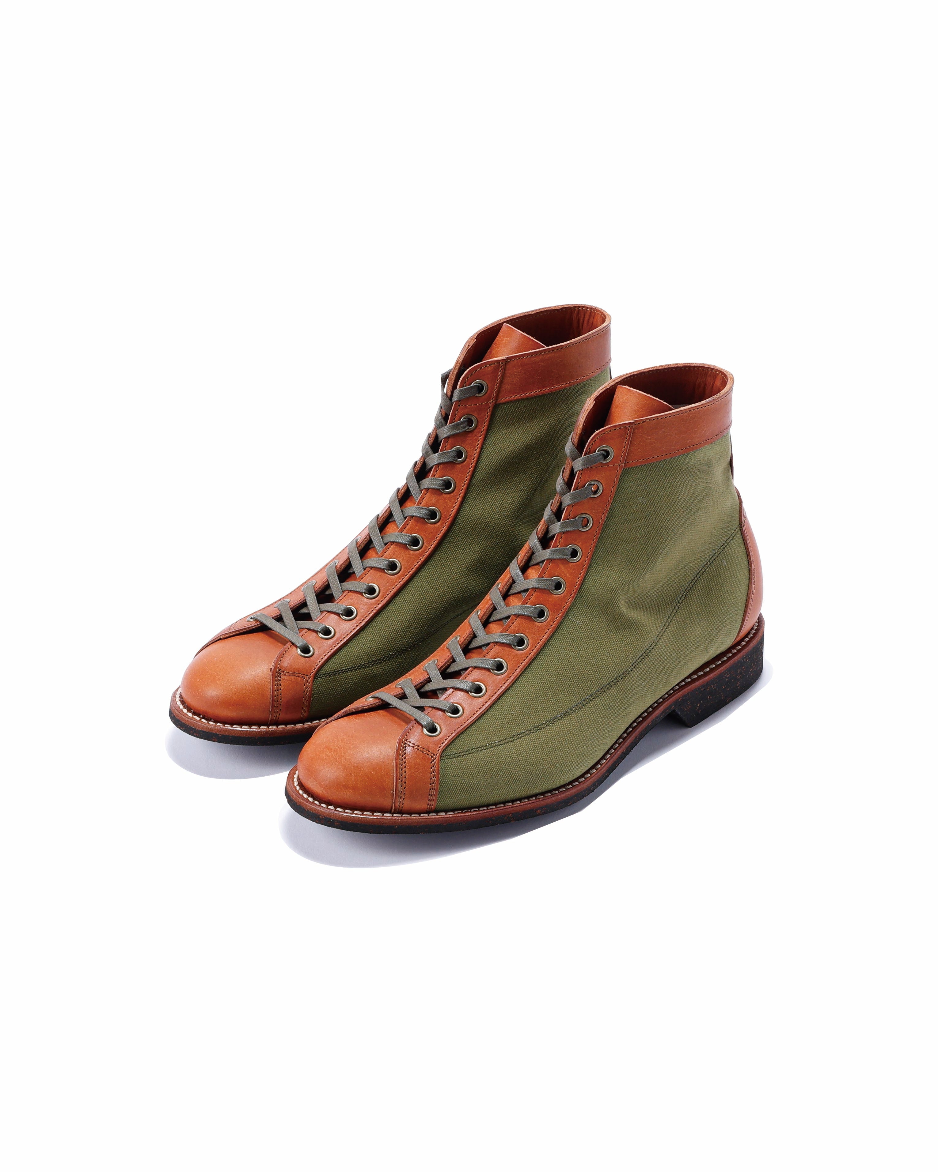 HENRY OLIVE DUCK/L.BRN -Made to order- 