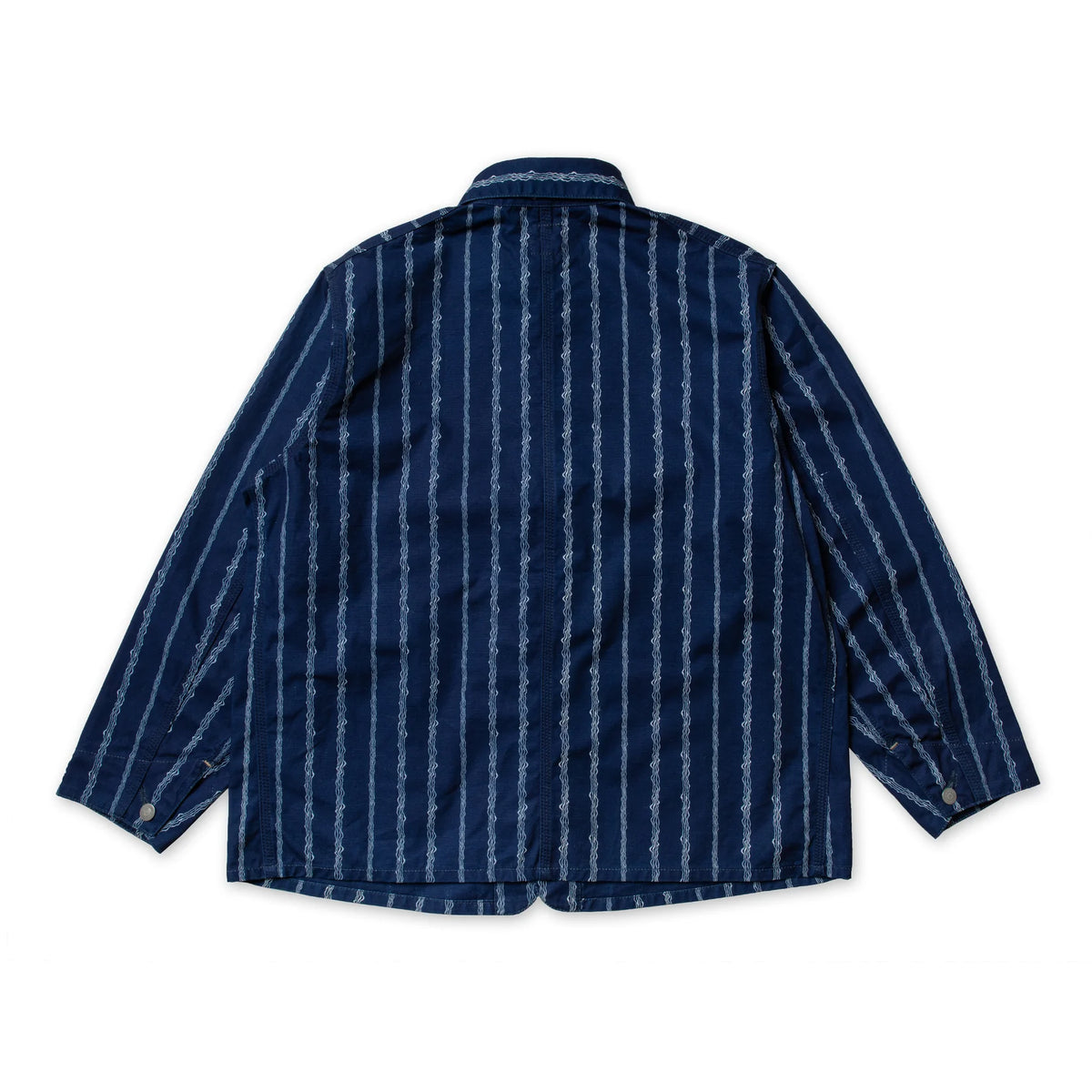 Fit's Like A Hug Coverall Jacket -10oz Indigo Duck Yoroke Stripe-